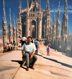 Jim roof of the Duomo, Milan 1988