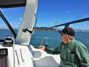 Checking out the Bay Bridge.